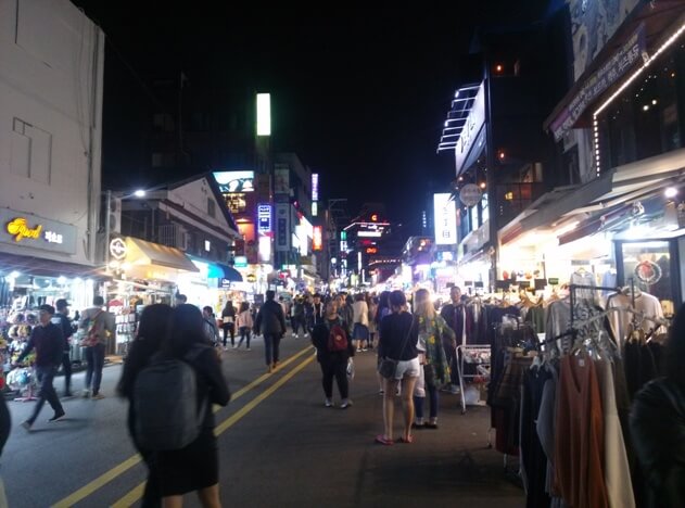 Hongdae - Ausgehviertel in Seoul
