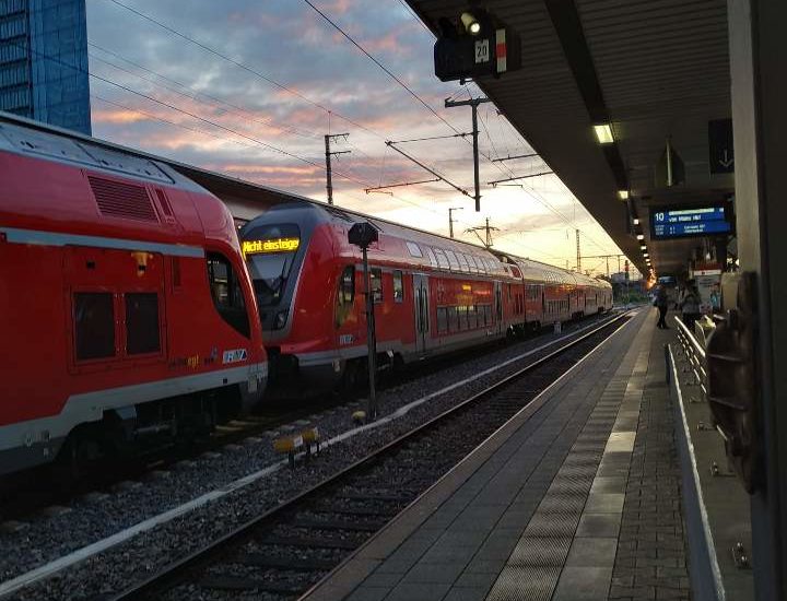 Bahnstation in Deutschland